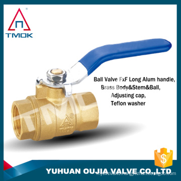 Brass ball valves made of copper it functions well and easy to carry pipes and other places have done without